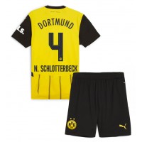 Borussia Dortmund Nico Schlotterbeck #4 Replika babykläder Hemmaställ Barn 2024-25 Kortärmad (+ korta byxor)